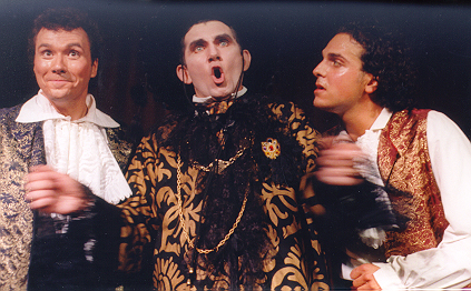 Bill in The Gondoliers 1998 — 'Don Alhambra', with Ronald S. Herman — 'Marco', and Gerald S. Gombatto — 'Giuseppe'