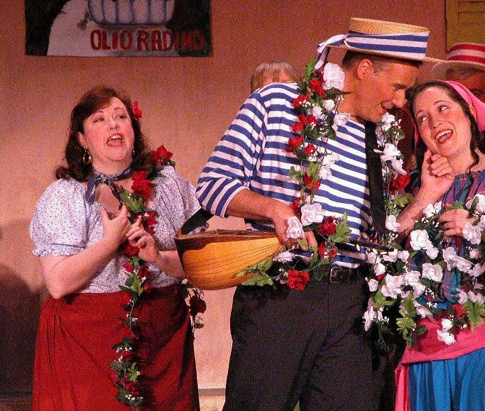Kathy in The Gondoliers 2005, with Ronald S. Herman — 'Marco', and Carla Cogliandro
