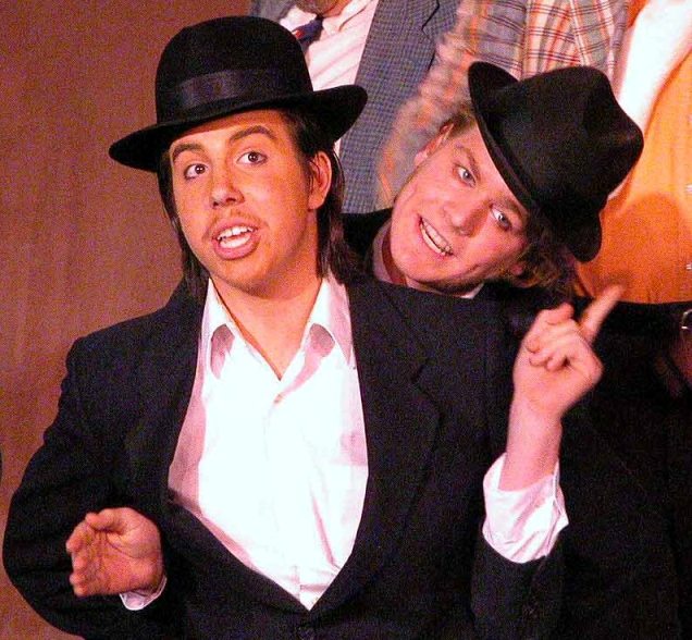 Chris in The Gondoliers 2005 — 'Colombo', with Ethan DePuy — 'Guilo'
