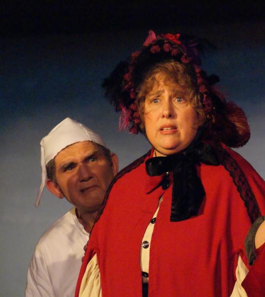 Suzanne in A Gilbert & Sullivan Christmas Carol 2008, with Bill Hammond — 'Scrooge'