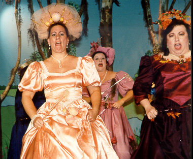 Kathy in Iolanthe 1996, with Diana Sheffer and Lynette Blake
