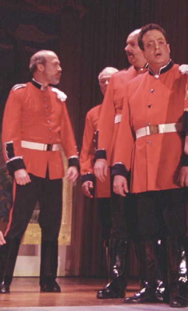 Stephen in Patience 2003, with Terry Benedict, Terry Badger, and David Odgers