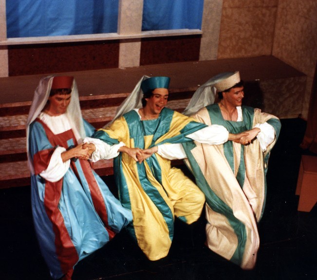 Scot in Princess Ida 1990 — 'Florian', with Brad Gundlach — 'Cyril', and Ronald S. Herman — 'Hilarion'