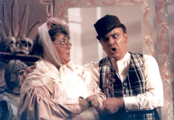 Barbara in Ruddigore 1987 — 'Dame Hannah', with Mike Bellavia — 'Sir Roderick'