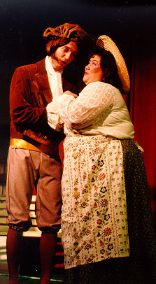 Ted in The Sorcerer 1993, with Julia Ferreira