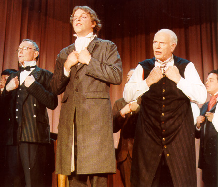 Terry in Trial By Jury 2001, with Alex Richardson and Scott Wagner