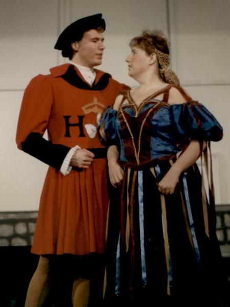 Ron in The Yeomen of the Guard 1988 — 'Colonel Fairfax', with Anne Virgil — 'Elsie Maynard'